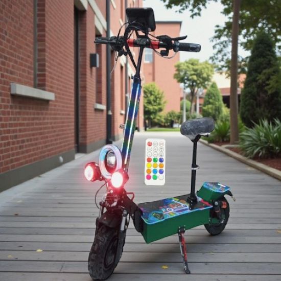 صورة سكوتر T06 اثنين دنمو 4000 واط – تصميم رياضي مع إضاءة قابلة للتخصيص